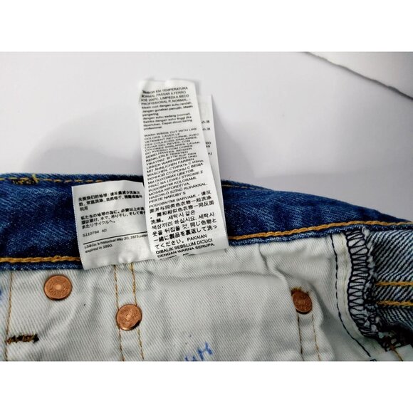Levis Premium 501 Original Fit Jeans 29x30 Men’s Button-Fly Straight Leg Denim C - Picture 11 of 12